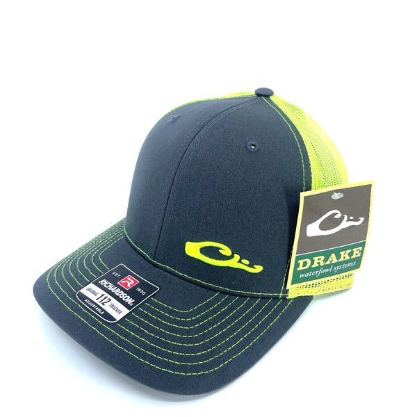 Drake Mesh Back Charcoal Neon