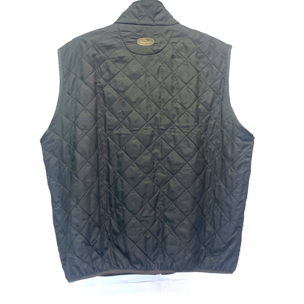 Drake Quilted Fleece Lined Olive Vest